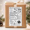 Personalised Christmas Postage Labels, Pack of 10 4x6 Thermal Santa Elf Reindeer Gift Stickers
