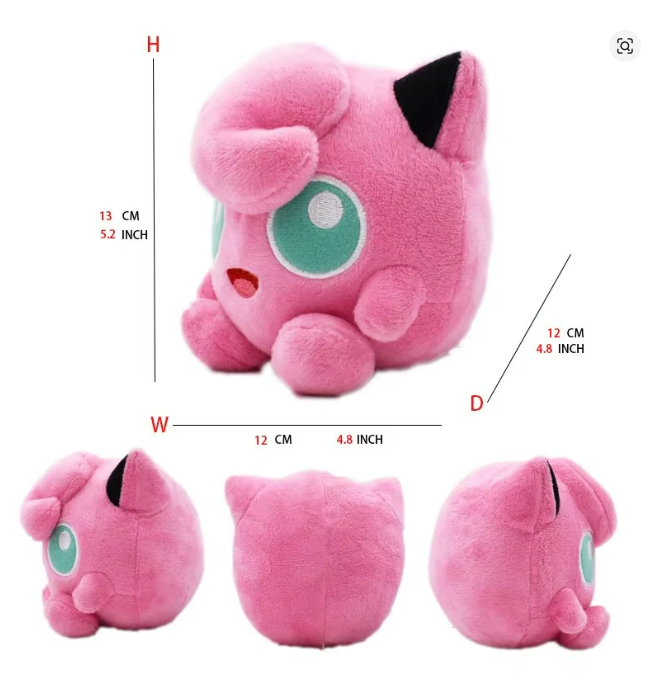 pokemon 13cm plush jigglypuff