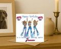 Personalized dancing queen name Birthday Card