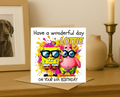 Personalized spongebob design 2 Birthday Card