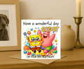Personalized spongebob  Birthday Card