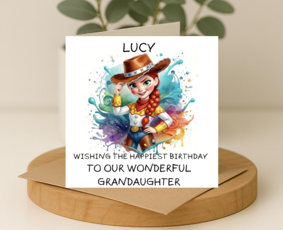 Personalized jessie  Birthday Card