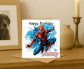 Personalized spiderman  Birthday Card