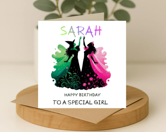 Personalized wicked Birthday Card