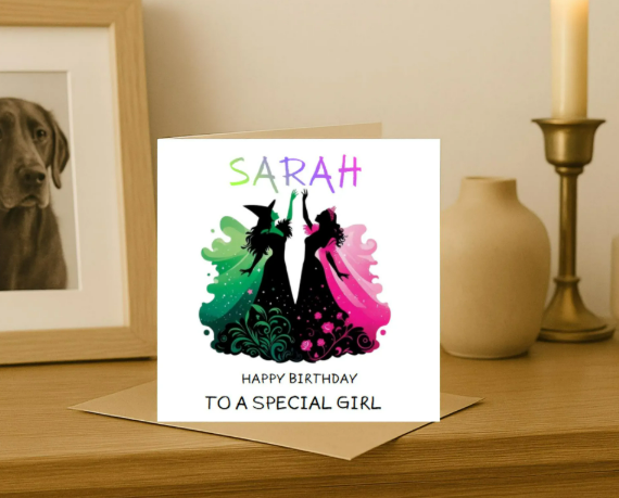 Personalized wicked Birthday Card