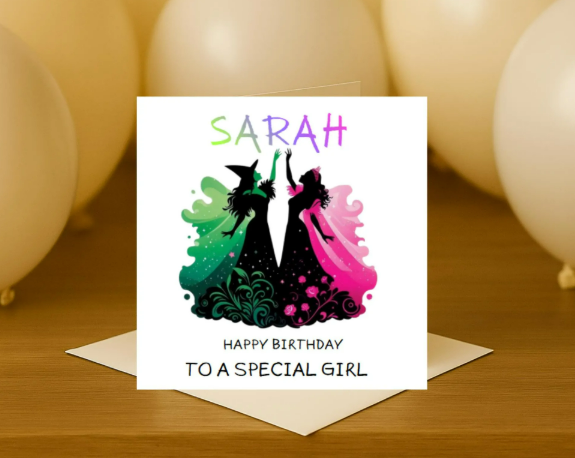 Personalized wicked Birthday Card