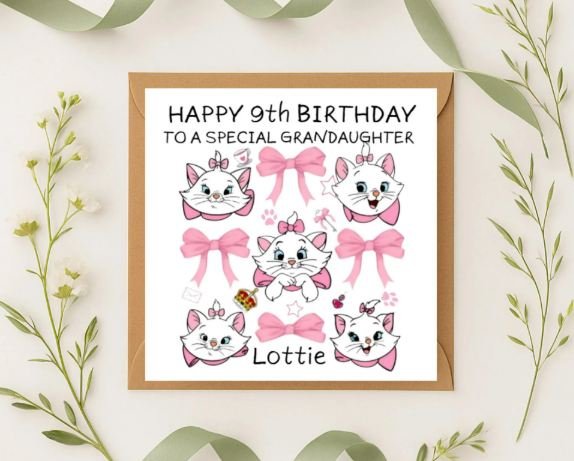 Personalized marie squared  Birthday Card