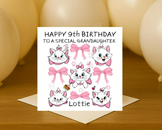 Personalized marie squared  Birthday Card
