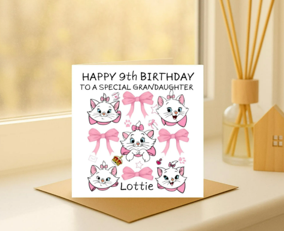 Personalized marie squared  Birthday Card