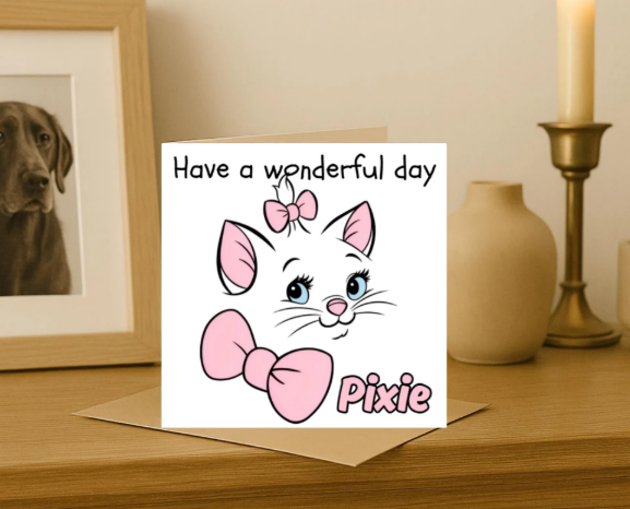 Personalized marie  Birthday Card