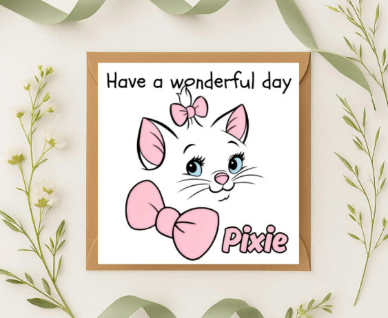 Personalized marie  Birthday Card