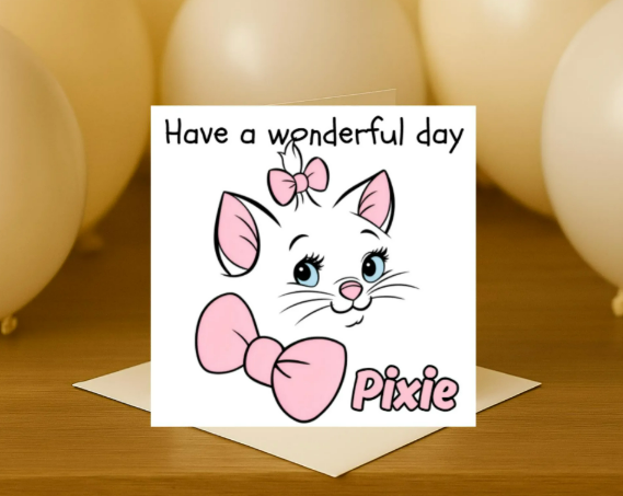 Personalized marie  Birthday Card