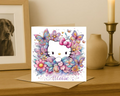 Personalized hello kitty name Birthday Card