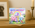 Personalized my little pony Birthday Card