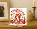 Personalized strawberry shortcake  Birthday Card