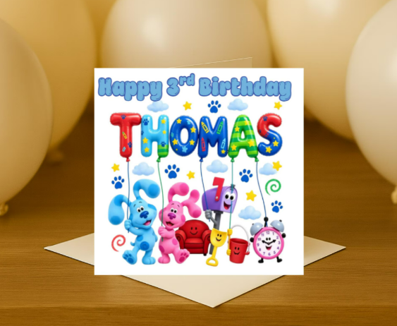 Personalized bluey name  Birthday Card