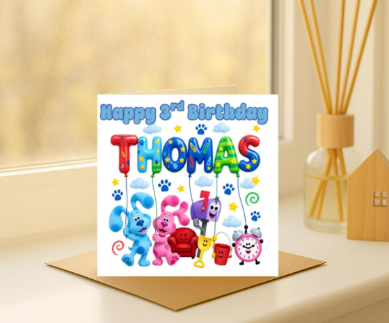 Personalized bluey name  Birthday Card