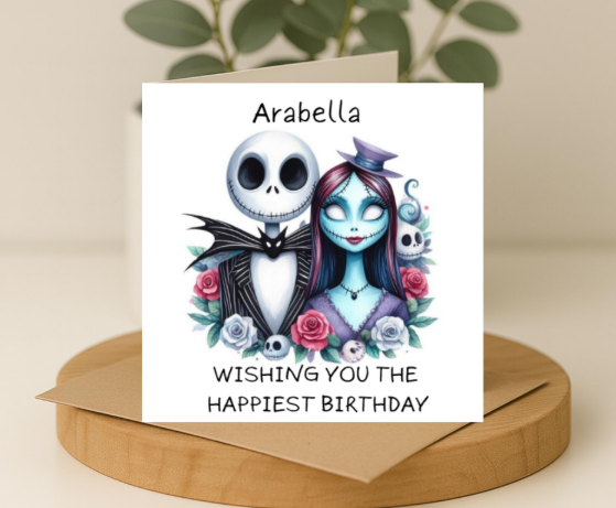 Personalized jack skelly Birthday Card