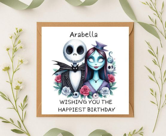 Personalized jack skelly Birthday Card