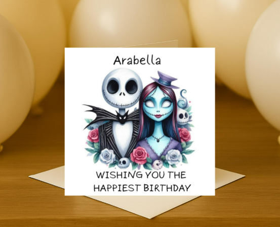 Personalized jack skelly Birthday Card