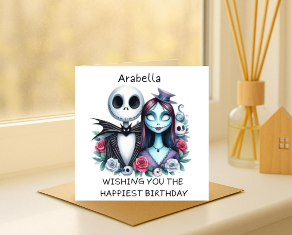 Personalized jack skelly Birthday Card