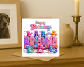 Personalized care bear name Birthday Card