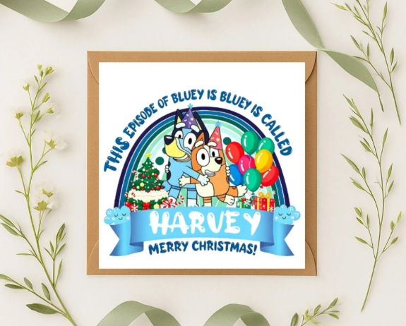 Personalized bluey episode name Birthday Card