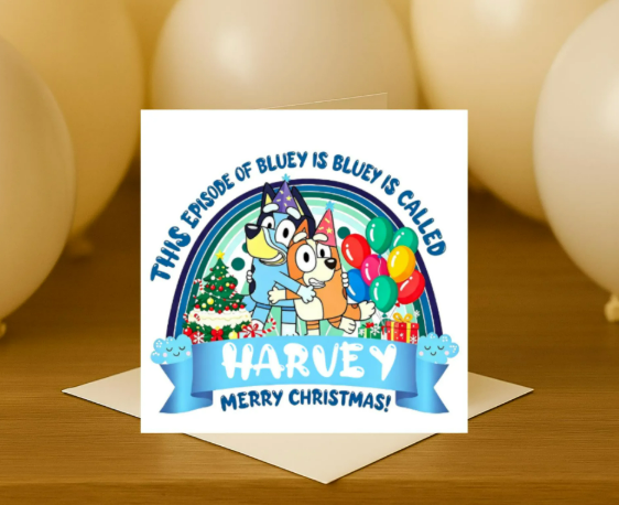 Personalized bluey episode name Birthday Card