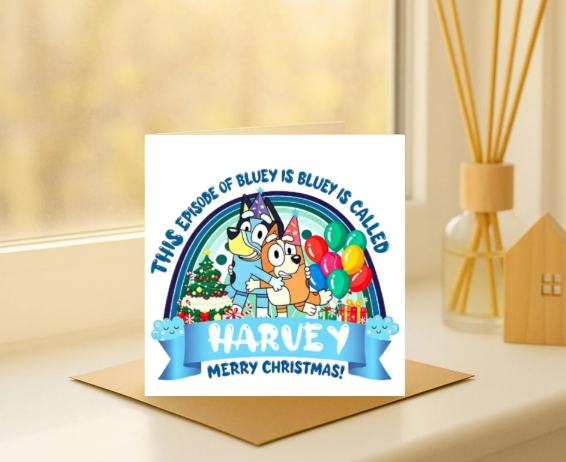 Personalized bluey episode name Birthday Card