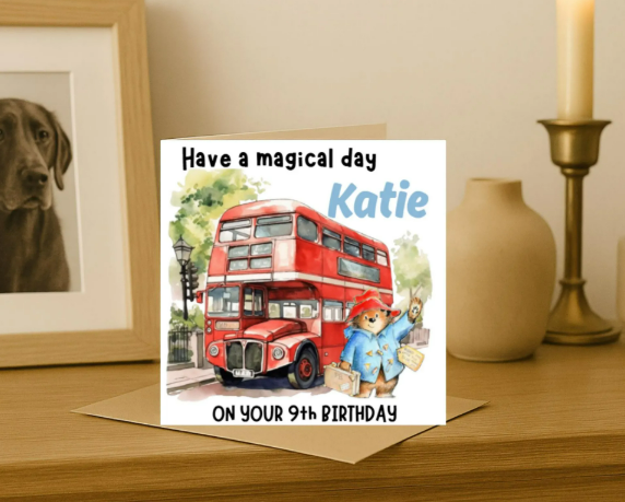 Personalized paddington  Birthday Card