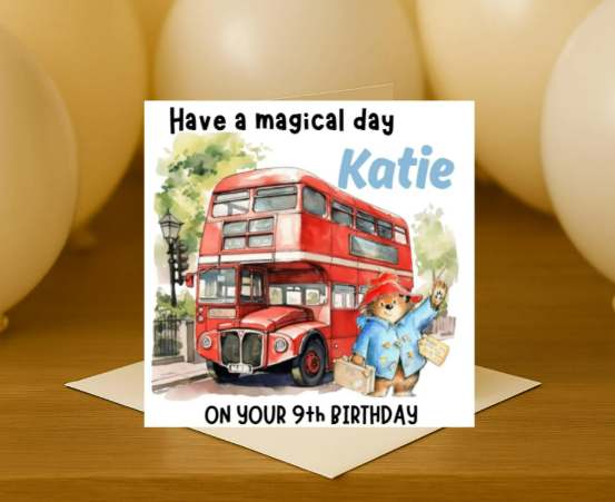 Personalized paddington  Birthday Card