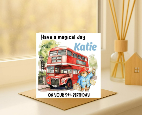 Personalized paddington  Birthday Card