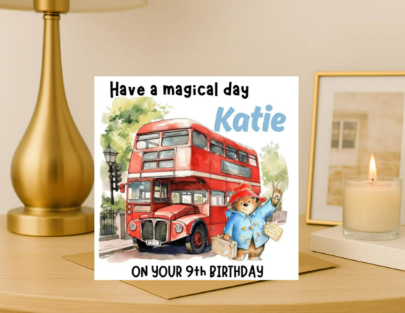 Personalized paddington  Birthday Card