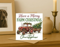 Personalized merry farm Christmas Card