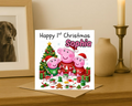 Personalized peppa pig Christmas Card